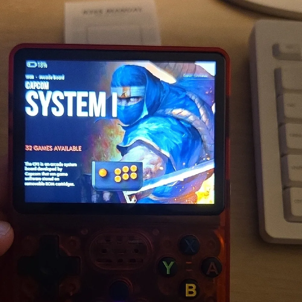 Retro Handheld Gaming Console - Transparent Orange